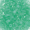 Бисер Япония TOHO CUBE №3 1.5 мм 5 г №0144F бл.зеленый/матовый Фото 1.