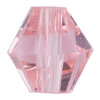 Бусина стеклянная Zlatka GBA-01 4 х 4 мм 34 шт на подложке в пакете с европодвесом стекло №05 розовый Фото 1.