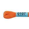 Нитки для вышивания Gamma мулине ( 0001-0206 ) 100% хлопок 8 м №0107 оранжевый Фото 2.