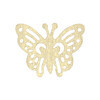 Термоаппликация BLITZ №5 5-08 бабочка ажур золотая 5.5х4.5 см Фото 1.
