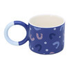 Посуда керамическая TALKEYOU GIFT CO LTD Кружка керамическая в ассорт. 13 х 15 х 10 см Geometric style, blue (390 ml) YX-568-01 Фото 3.