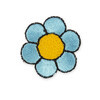 Annet на клеевой основе № 1 1-033E цветок голубой 3х2.5 см Фото 1.