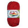 Пряжа ALPINA GARRY 100% мерсеризованный хлопок 50 г 50 м №07 рубин (т.красный) Фото 1.