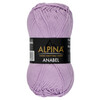 Пряжа ALPINA ANABEL 100% мерсеризованный хлопок 50 г 120 м №058 св.фиолетовый Фото 1.