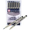 Sakura Набор капиллярных ручек Pigma Micron 7шт POXSDK7B Черный (0.2мм 025мм 0.3мм 0.35мм 0.45мм 0.5мм+ brush) Фото 3.