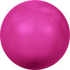 Бусина стеклянная 5810 8 мм в пакете под жемчуг кристалл яр.розовый (neon pink 732) Фото 1.