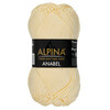 Пряжа ALPINA "ANABEL" 100% мерсеризованный хлопок 50 г 120 м №185 бл.желтый