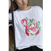 ФРЕЯ PWCL-004 Раскраска на футболке Фламинго в цветах . Фото 5.