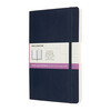 Moleskine Блокнот CLASSIC SOFT DOUBLE Large 1487898 ( 130х210 мм) 96 л. линия/без линовки синий Фото 1.