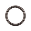 Фурнитура сумочная металл Gamma GH-232 Карабин кольцо d 32 мм №02 под черный никель Фото 1.