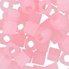 Бисер Япония TOHO CUBE №3 4 мм 5 г №0145F бл.розовый/матовый Фото 1.