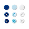 Кнопка PRYM 393009 PL Color Snaps пластик d 12.4 мм 30 шт. синий/голубой/белый Фото 2.