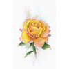 Набор для вышивания М.П.Студия А-049 Жёлтая Роза 14 х 27 см Фото 1.