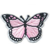 Gamma Термоаппликация №18/5 №2502 бабочка св.розовая 7.5 x 4.6 см Фото 1.