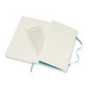Moleskine Блокнот  CLASSIC SOFT Large линейка ( 130 x 210 мм) 96 л. линия Голубой Фото 5.