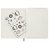 Moleskine Блокнот LE LORENZO PETRANTOI XLarge ( 190х250 мм) 88 л. линия белый/черный 1851358 Фото 4.