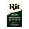 RIT краситель для ткани порошковый для окрашивания вручную и в стир. машине 31.9 г 12 Темно-зеленый/Dark Green Фото 1.