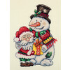 Klart набор для вышивания 8-507 Снеговичок и Дед Мороз 14 х 18 см Фото 1.