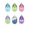 6106 Подвеска цветн. 16 х 10 мм кристалл в пакете св. фиолетовый (tanzanite 539) Фото 2.