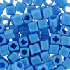 Бисер Япония TOHO CUBE №1 3 мм 5 г №0043D т.голубой Фото 1.