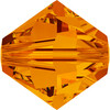 Бусина стеклянная 5328 цветн. 4 мм в пакете кристалл оранжевый (tangerine 259) Фото 1.