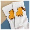 ILIKEGIFT Носки женские 17155 Capybara pizza, белый р. 35-40 Фото 3.