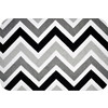  "PEPPY"  CHEVRONS & ZIGZAGS CUDDLE  2  48 x 48  440 /.  5 100%  CP-2800-5 BLK/SILVER/SNOW