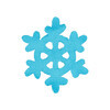 Термоаппликация BLITZ №5 5-14 снежинка синяя 5х5 см Фото 1.