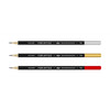 ВКФ For Office 3P-1537 Набор графитных карандашей черный матовый с дипом ОПП заточенный ТМ (HB) 3 шт. Фото 2.