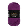 Пряжа ALPINA "ANABEL" 100% мерсеризованный хлопок 50 г 120 м №595 фиолетовый