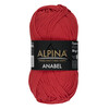 Пряжа ALPINA "ANABEL" 100% мерсеризованный хлопок 50 г 120 м №007 красный