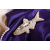 Набор для вышивания PANNA Живая картина JK-2228 Брошь. Золотая рыбка 6.5 х 3 см Фото 6.