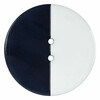 Пуговица рубашечная/блузочная Gamma TAY 005 41  ( 25.5 мм) № A001/D039 белый/синий Фото 1.