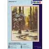 Набор для вышивания PANNA VH-1076 Закат в снежном лесу 24 х 31 см Фото 2.