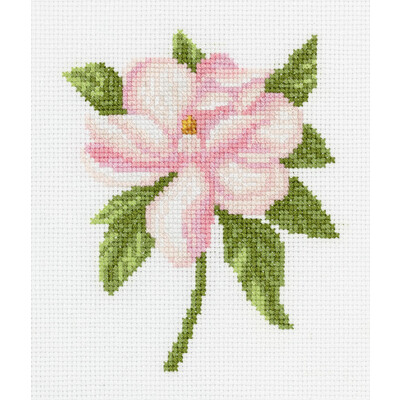 Counted Cross Stitch Kit PANNA C-7058 "Peonies in a Hat Box" 