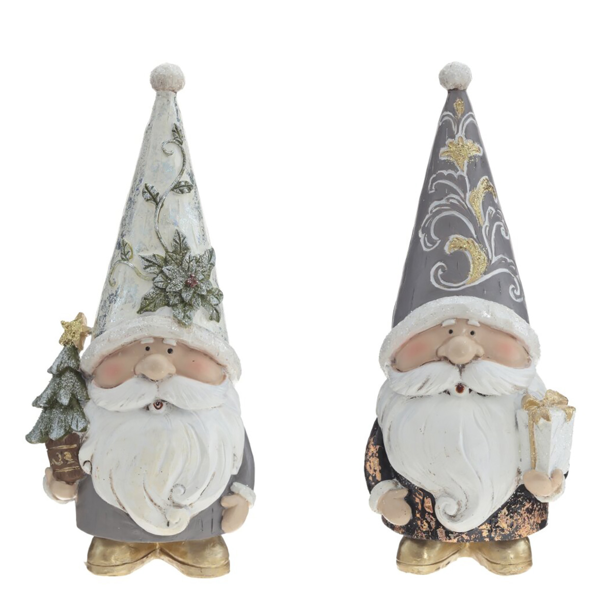 779216 Фигурка декоративная Гном 13 х 9 х 25 см Серый Фото 1.