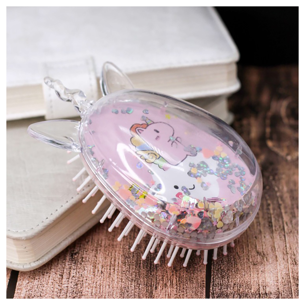 Расческа «Seqvins cloud unicorn» 5.5 х 6.8 х 14.5 см pink DXS-7 Фото 1.