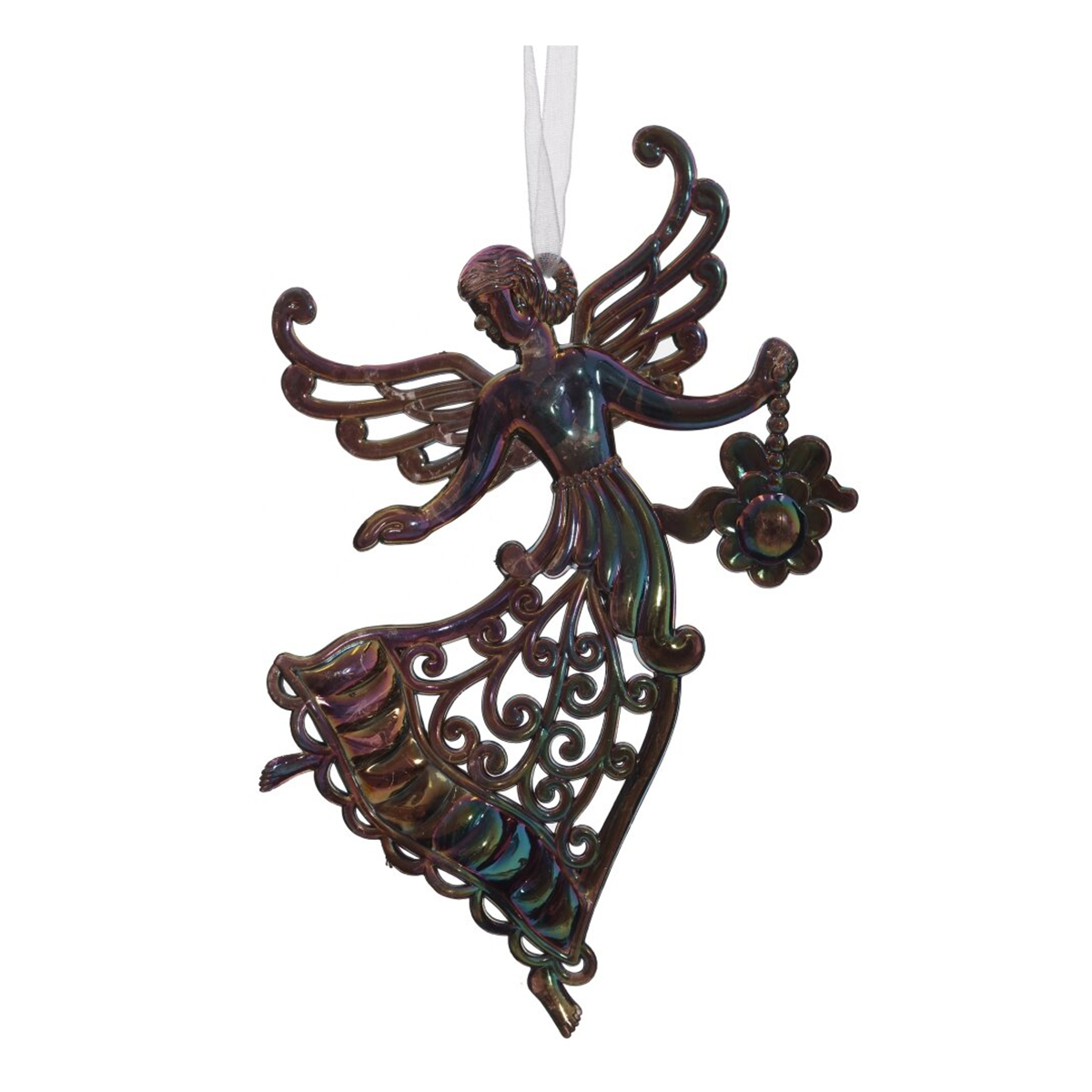 812484 Украшение новогоднее Фея 11.5 х 1.5 х 17 см Мультицвет Фото 1.