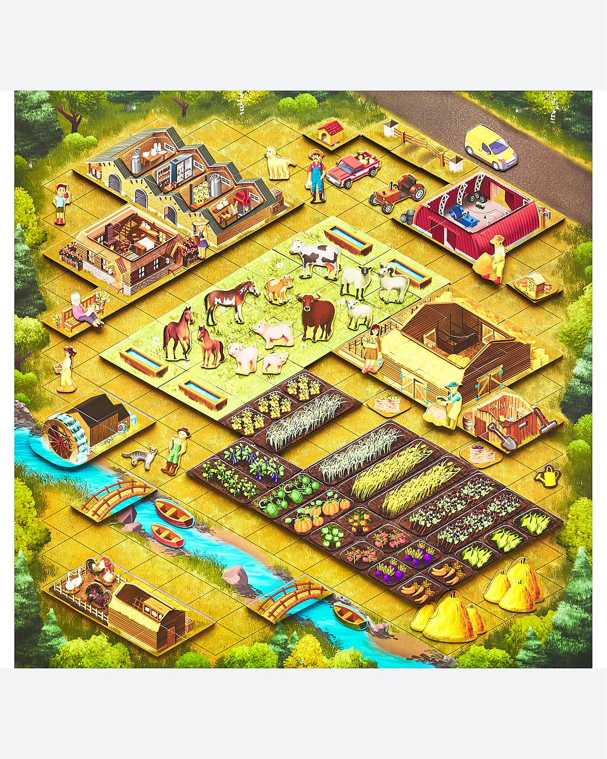 ГеоПазл Магнитный пазл Ферма МКПФ-01 Фото 1.