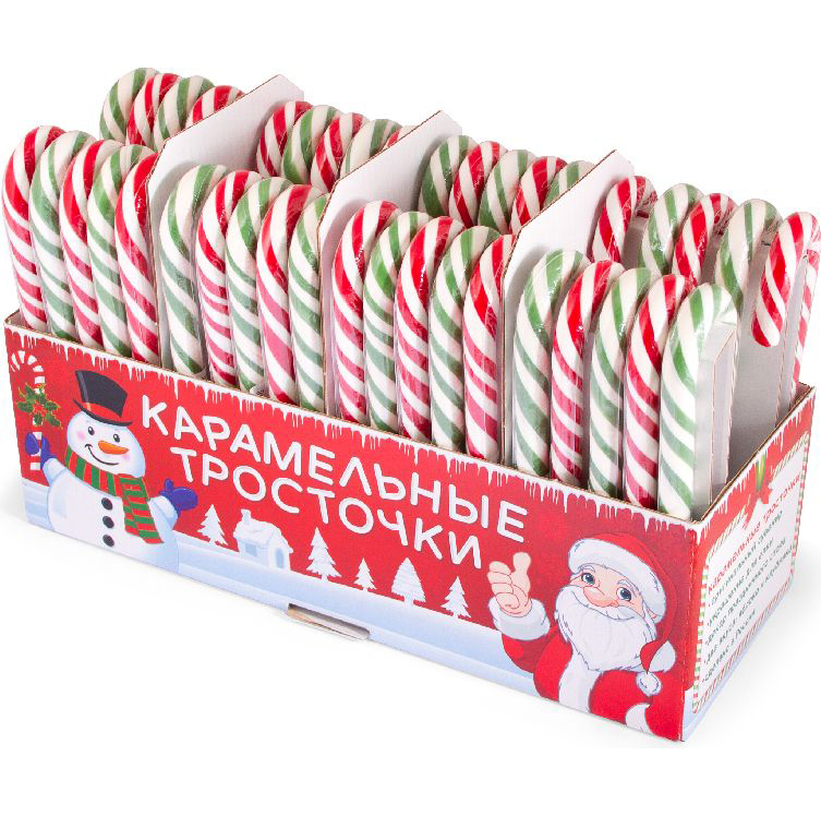 Сладкая сказка Карамельная новогодняя тросточка 15 г KT-101-1/KT-2-1 Фото 2.