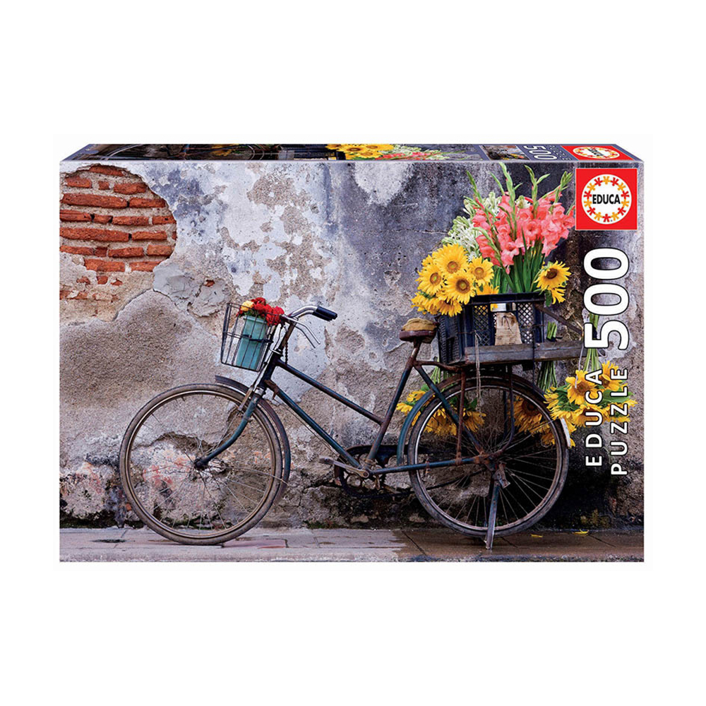 EDUCA Пазл № 2 500 элемент. 17988 Велосипед с цветами Фото 1.