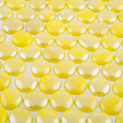 Blumentag GLG-04/17 МАРБЛС стеклянные камни 17 - 19 мм 340 г №03 желтый Фото 1.