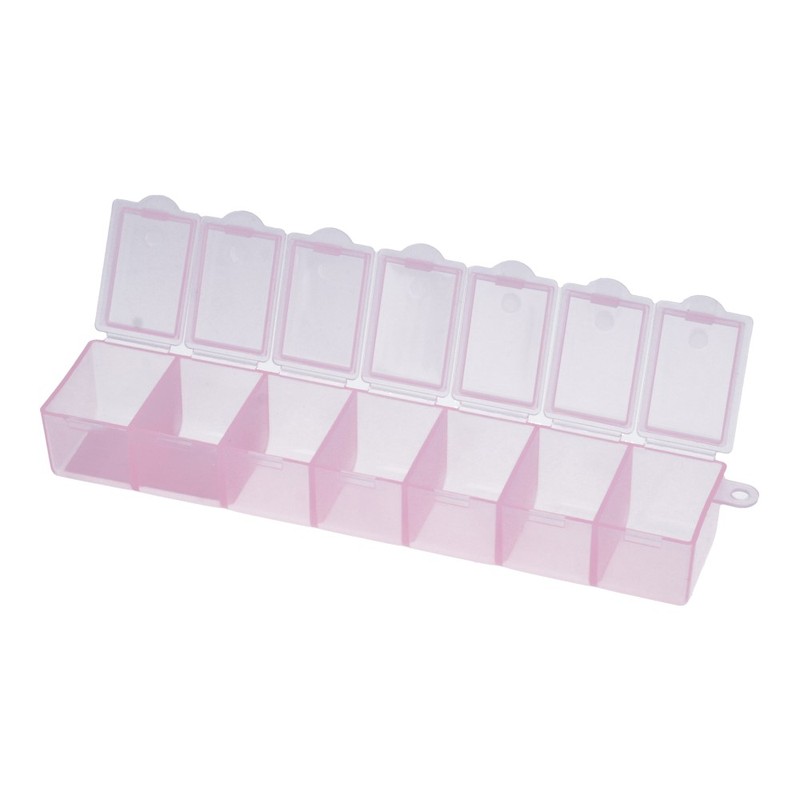 Gamma контейнер T-35 пластик 15.3 x 3.4 x 2.4 см розовый\прозрачный Фото 1.