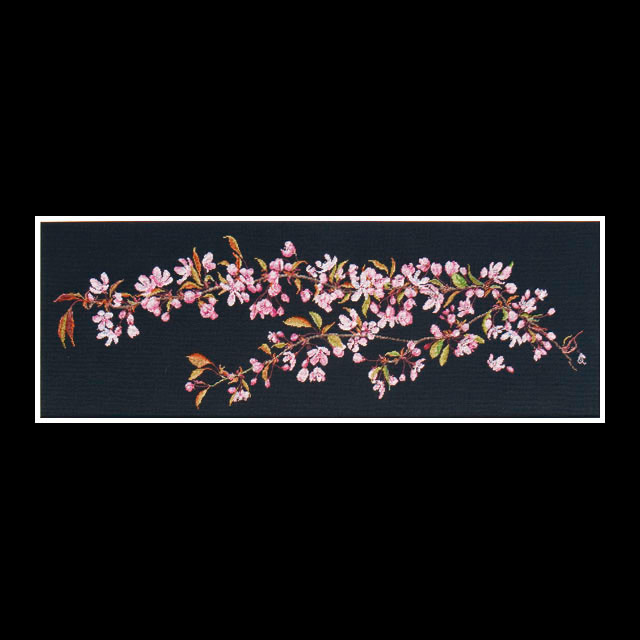 Набор для вышивания Thea Gouverneur 481.05 Цветение сакуры 80 х 27 см Фото 1.