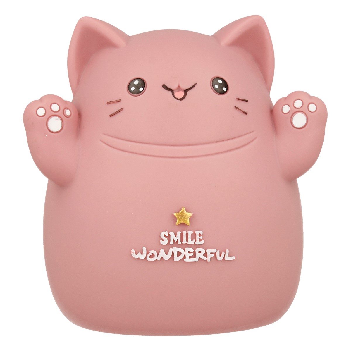 Копилка Влюбленный котик 15 х 14 х 13 см пудрово-розовый КС-0864 Фото 1.