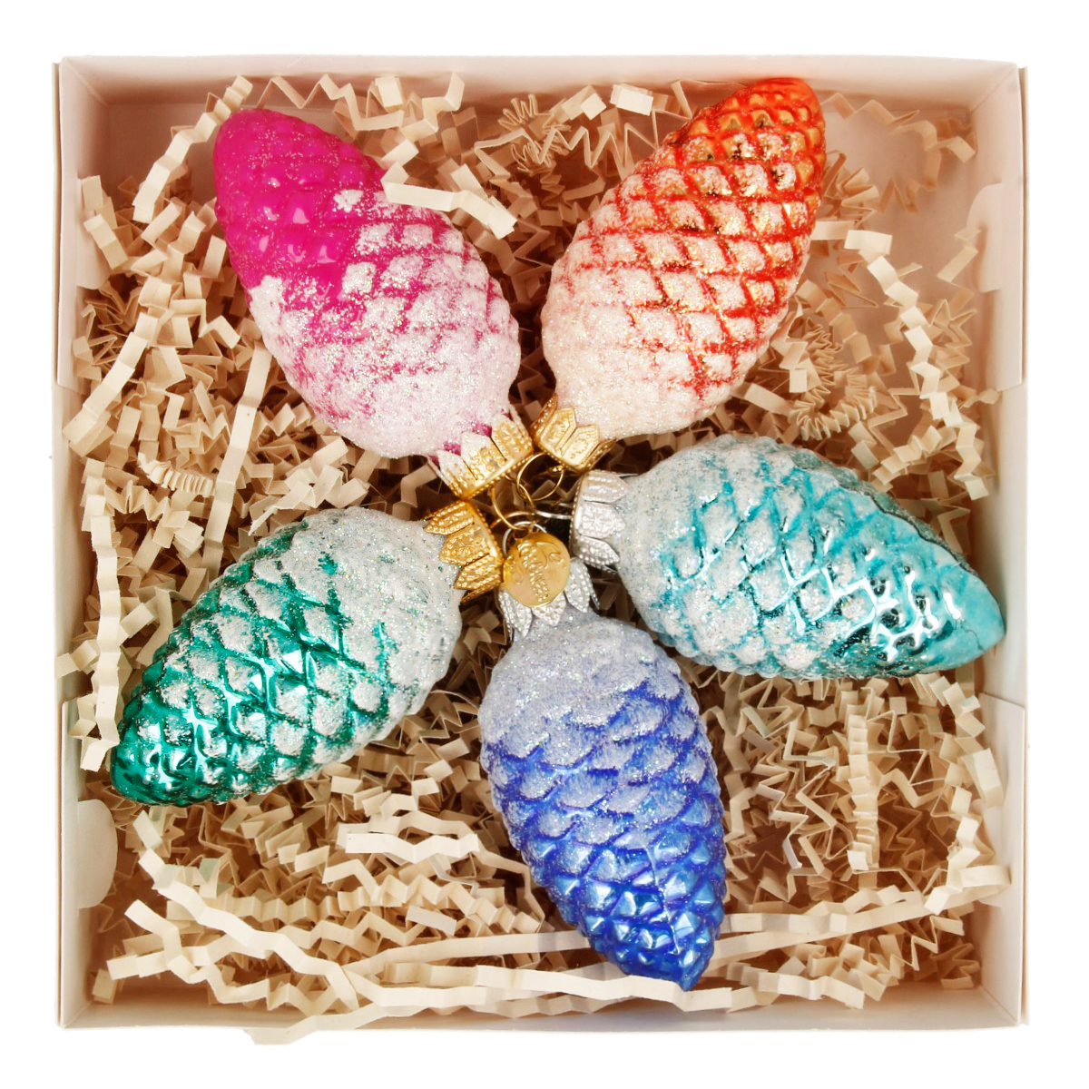 Коломеев Набор Шишки, из 5-ти фигурок 15 х 5 х 15 см НФ-2219 Фото 1.