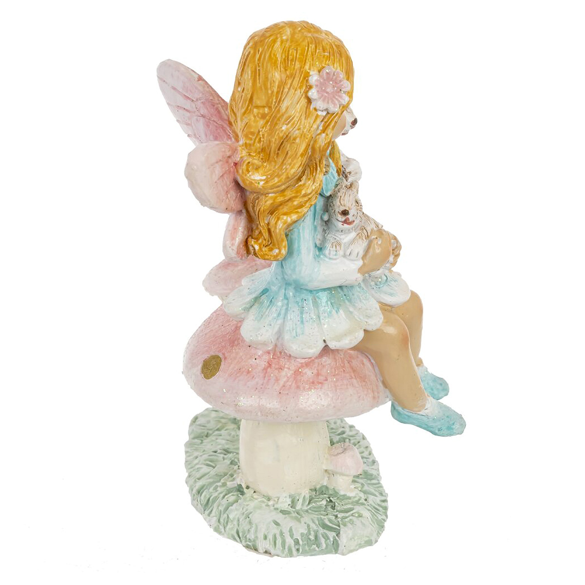 811332 Фигурка декоративная Фея 6.5 х 4.5 х 8.5 см Розовый, Голубой Фото 4.