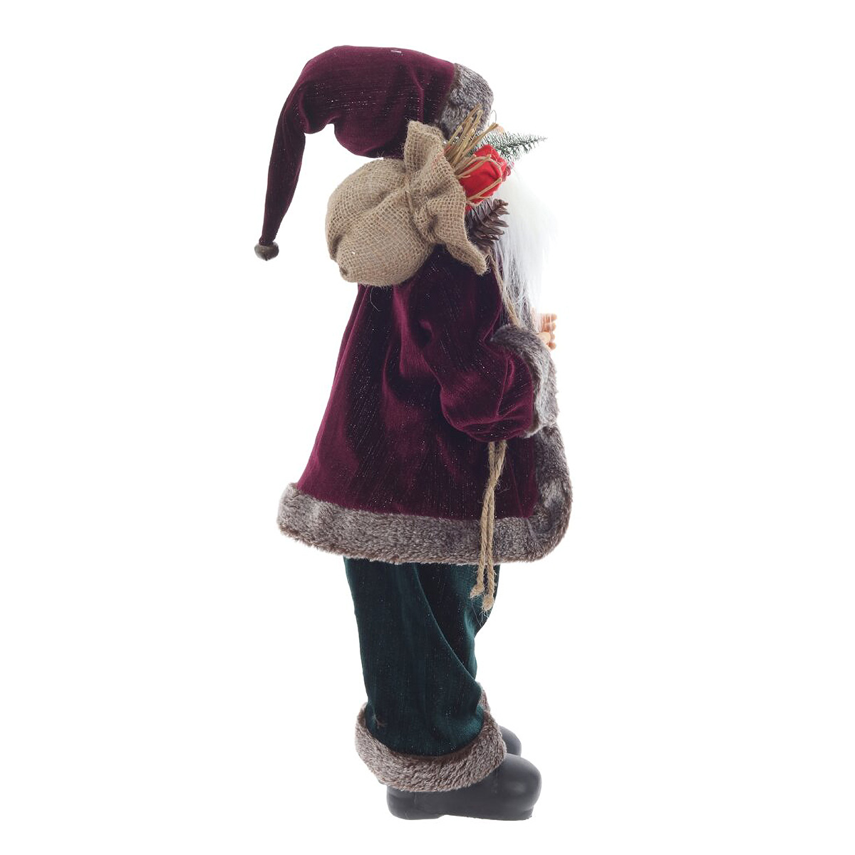 822846 Дед Мороз 27 х 20 х 60 см Бордовый Фото 2.