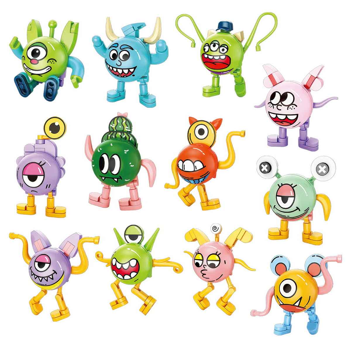 1TOY Конструктор Blockformers MONSTRIX: КРУГЛЯШИ ассортиментте Т27016 Фотосурет 7.