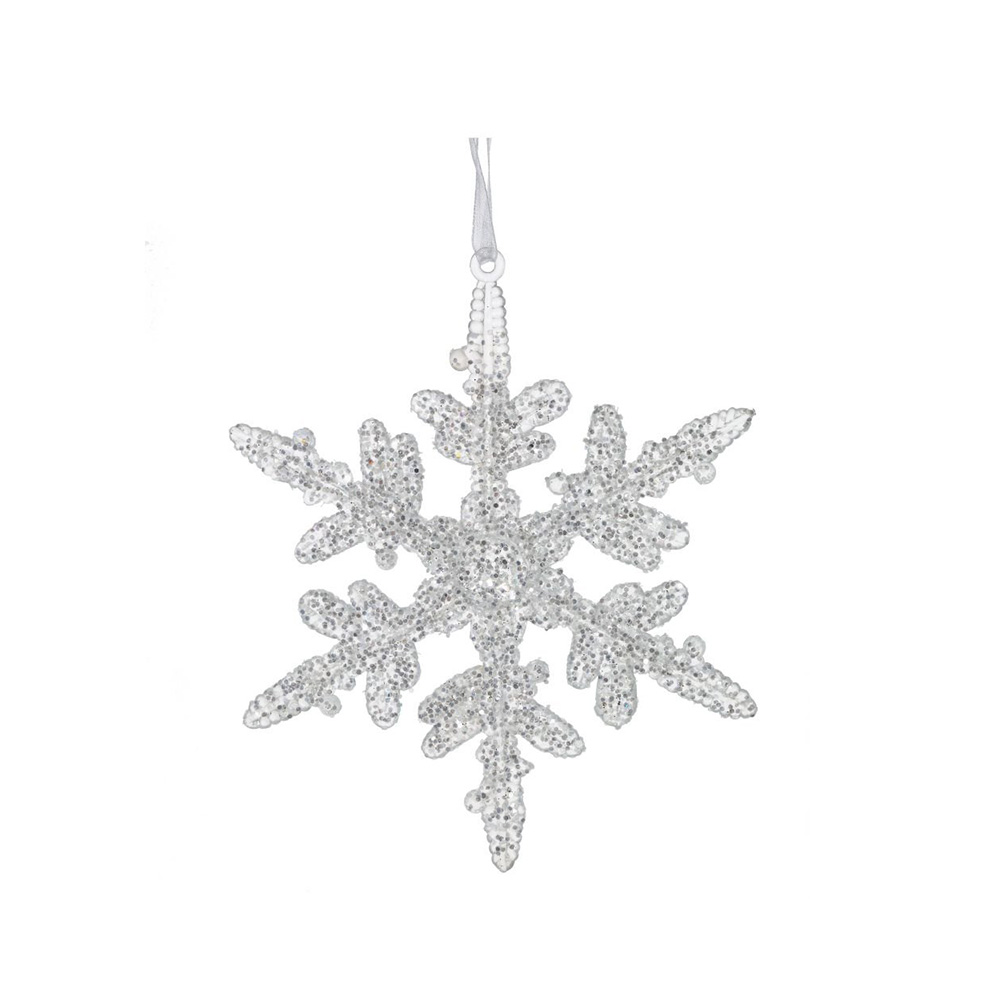 Украшение новогоднее Снежинка №031 14 х 1 х 14 см Прозрачный 754266 Фото 1.